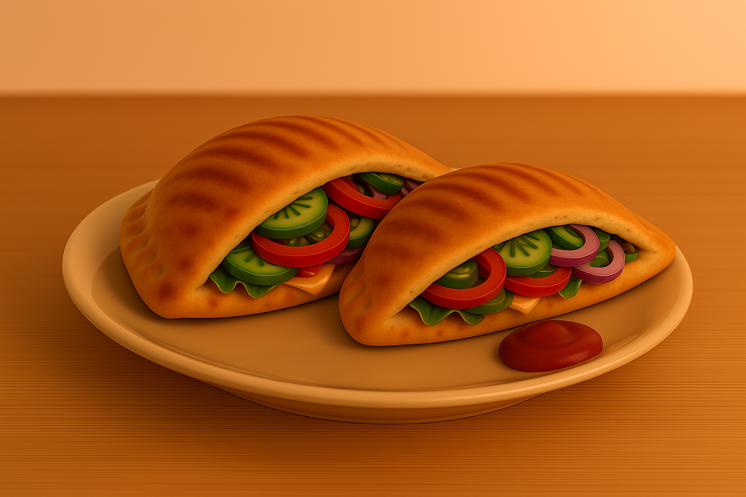 Veg Mixed Pizza Pockets